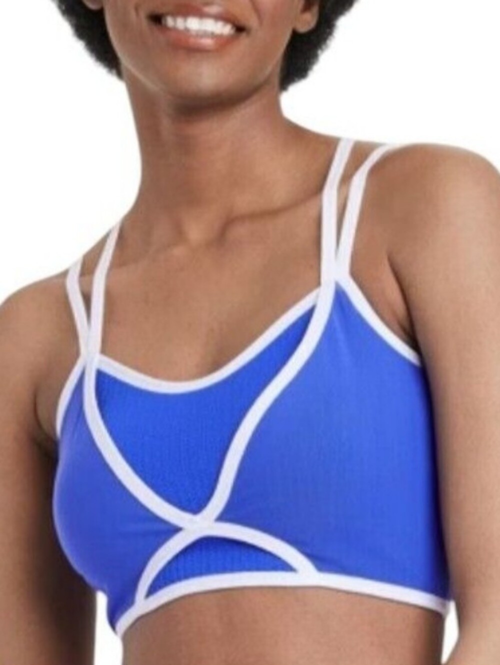 NWT Colsie Blue Mesh Bralette Size Small